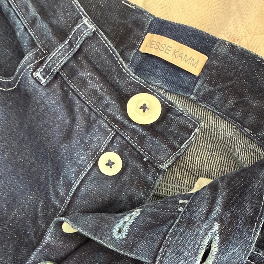 Jesse Kamm Dark Blue Denim Jeans - Picture 2 of 8